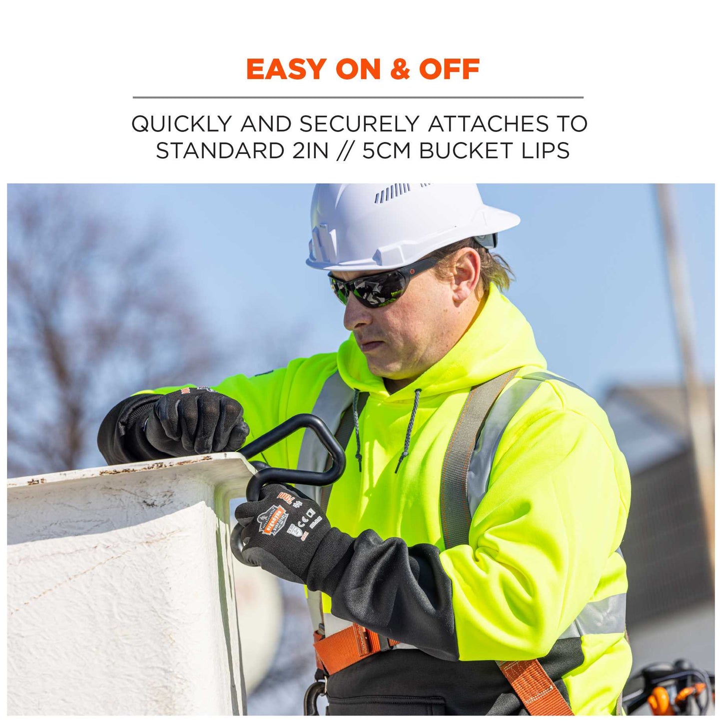 Ergodyne 19193 Squids 3179 Aerial Bucket Hook (Black)