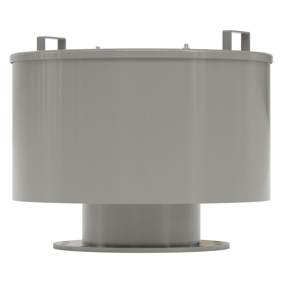 Solberg F-385P-1000F Inlet Filter Silencer, 10" Flange Connection, 2500 CFM, 5 Micron Polyester Element