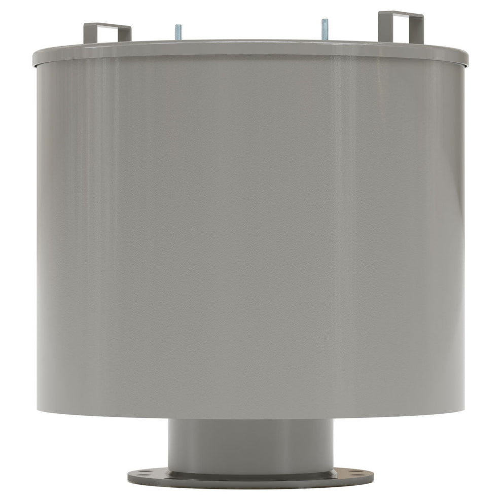 Solberg F-484P-1200F Inlet Filter Silencer with Weatherhood, 12" ANSI Flange, Paper Element, 2 Micron