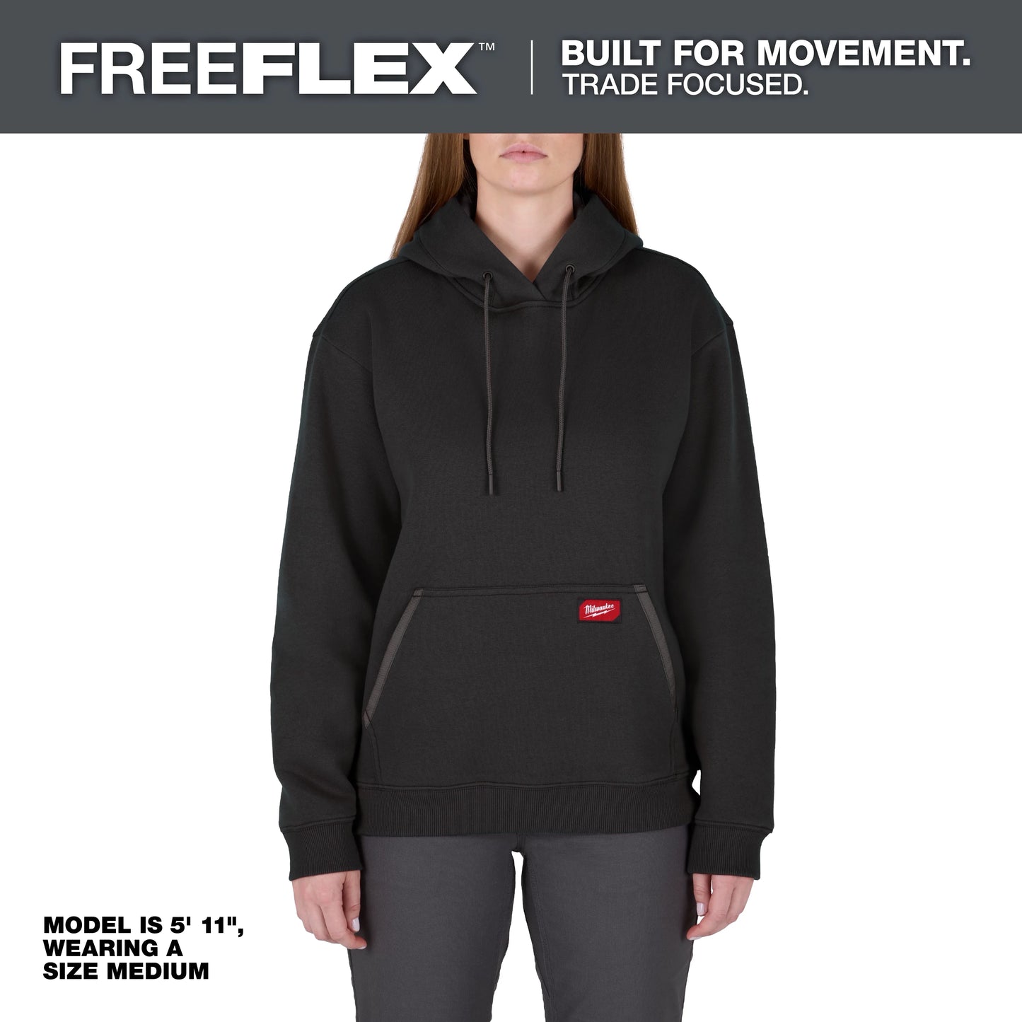 Milwaukee Tool F251B-XS Women's FREEFLEX Pullover Hoodie (XS), 1 EA