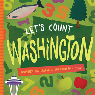 Paradise Clay FAM005 Let's Count Washington: Numbers and Colors in the Evergreen State - Book