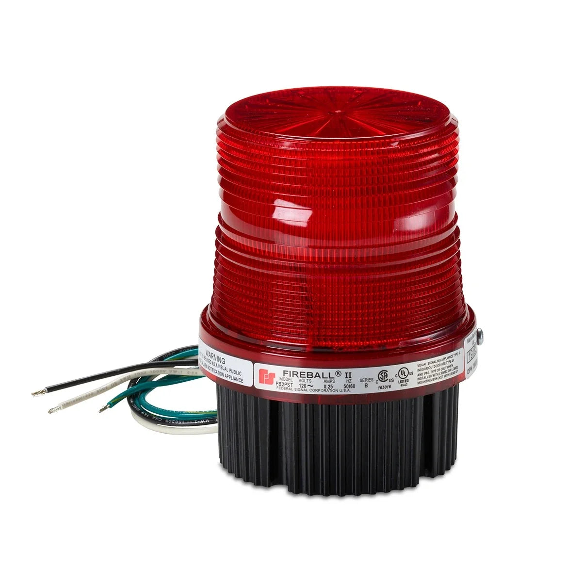 Federal Signal FB24ST-024R Fireball® Supervised Strobe Warning Lights, Red