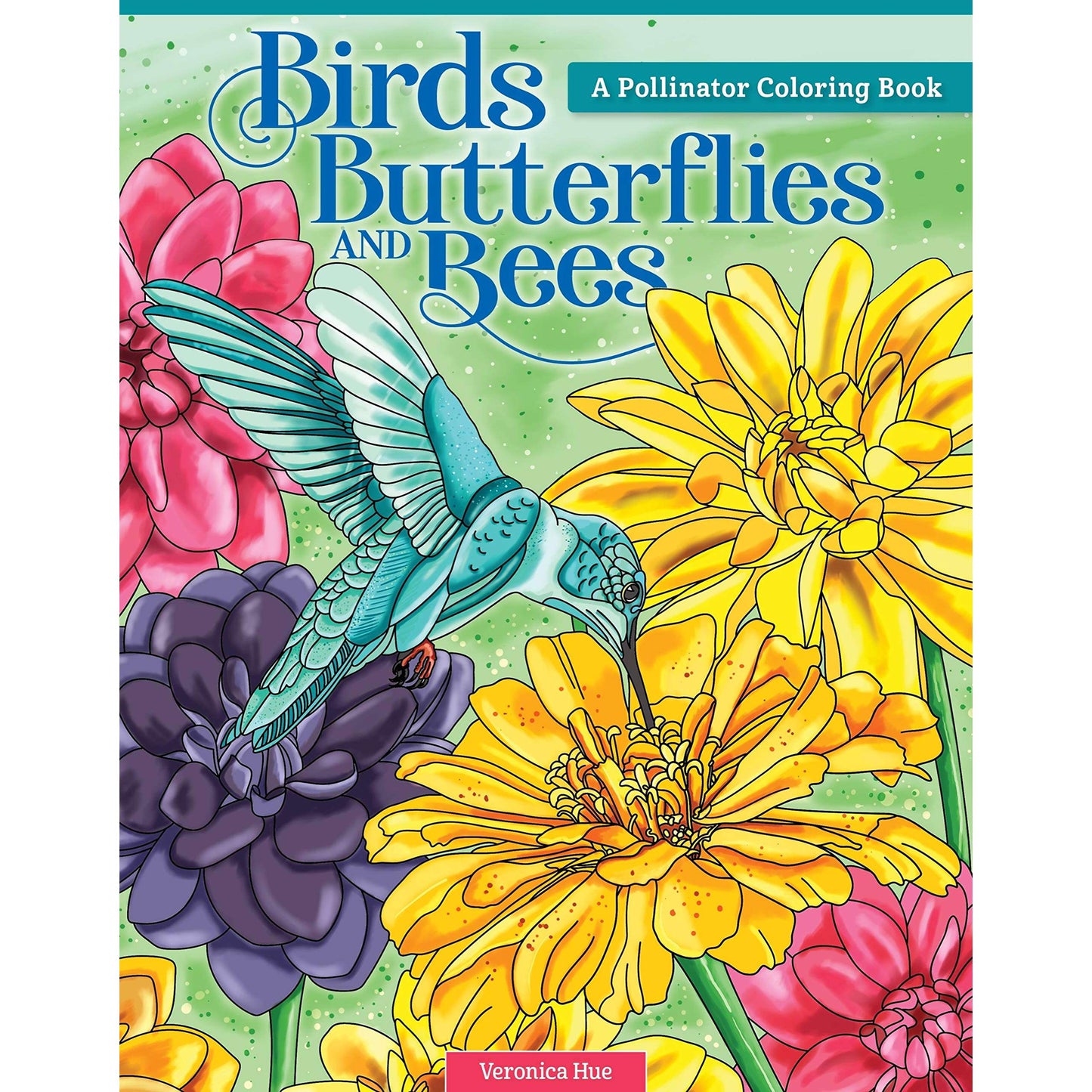 Paradise Clay FCP078 Birds, Butterflies, and Bees: A Pollinator Coloring Book - Book