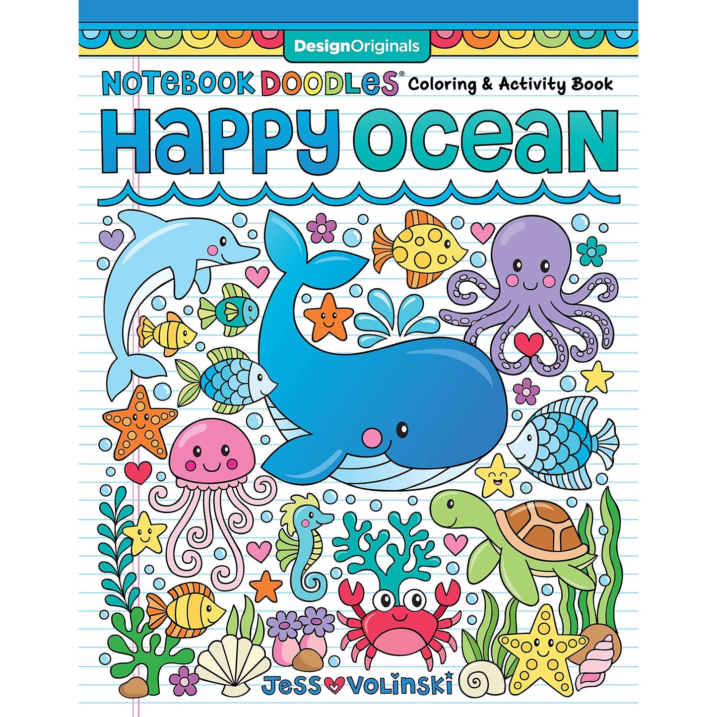Paradise Clay FCP080 Notebook Doodles Happy Ocean - Coloring & Activity Book