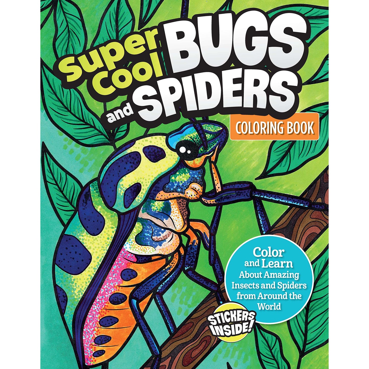 Paradise Clay FCP110 Super Cool Bugs and Spiders Coloring Book - Book