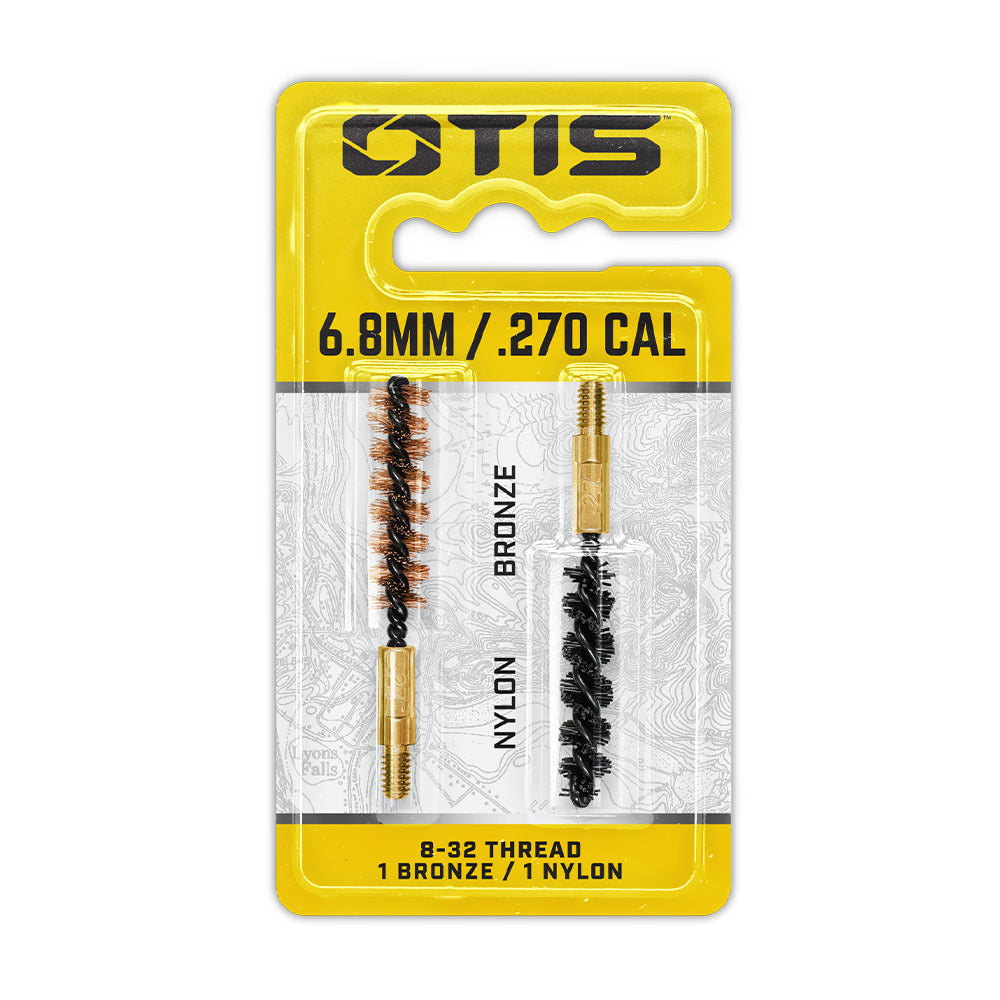 Otis FG-327-NB 6.8Mm/.270 Cal Bore Brush 2 Pack (1 Nylon/1 Bronze)