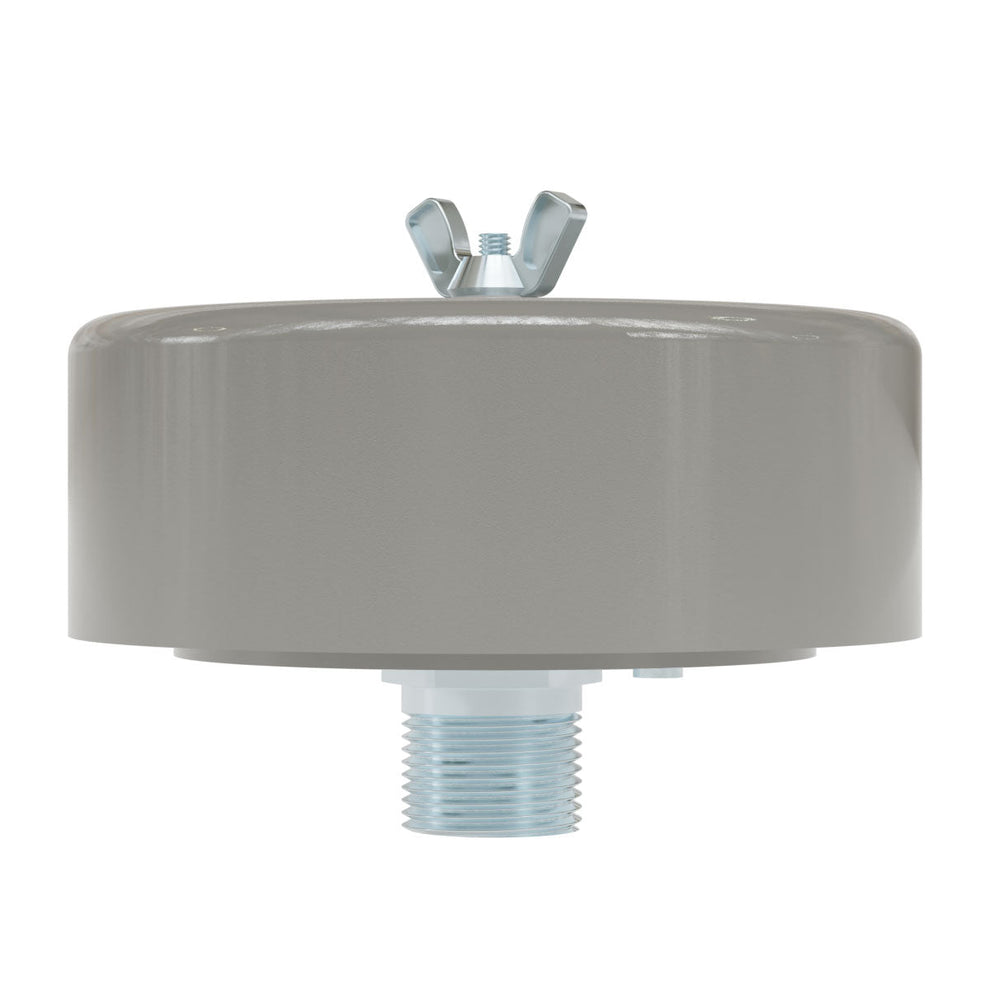 Solberg FS-15-100 Air Inlet Filter Silencer with Weatherhood – 1" NPT, 5 Micron Polyester, 35 SCFM