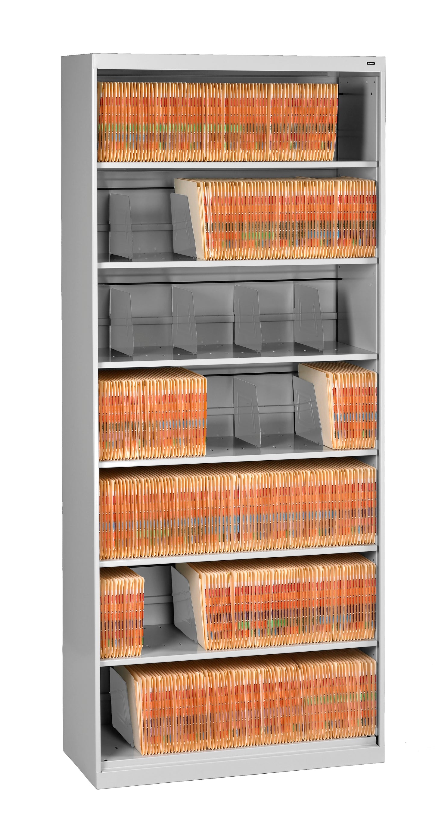 Tennsco FS370 7-Tier Lateral File with Fixed Shelf