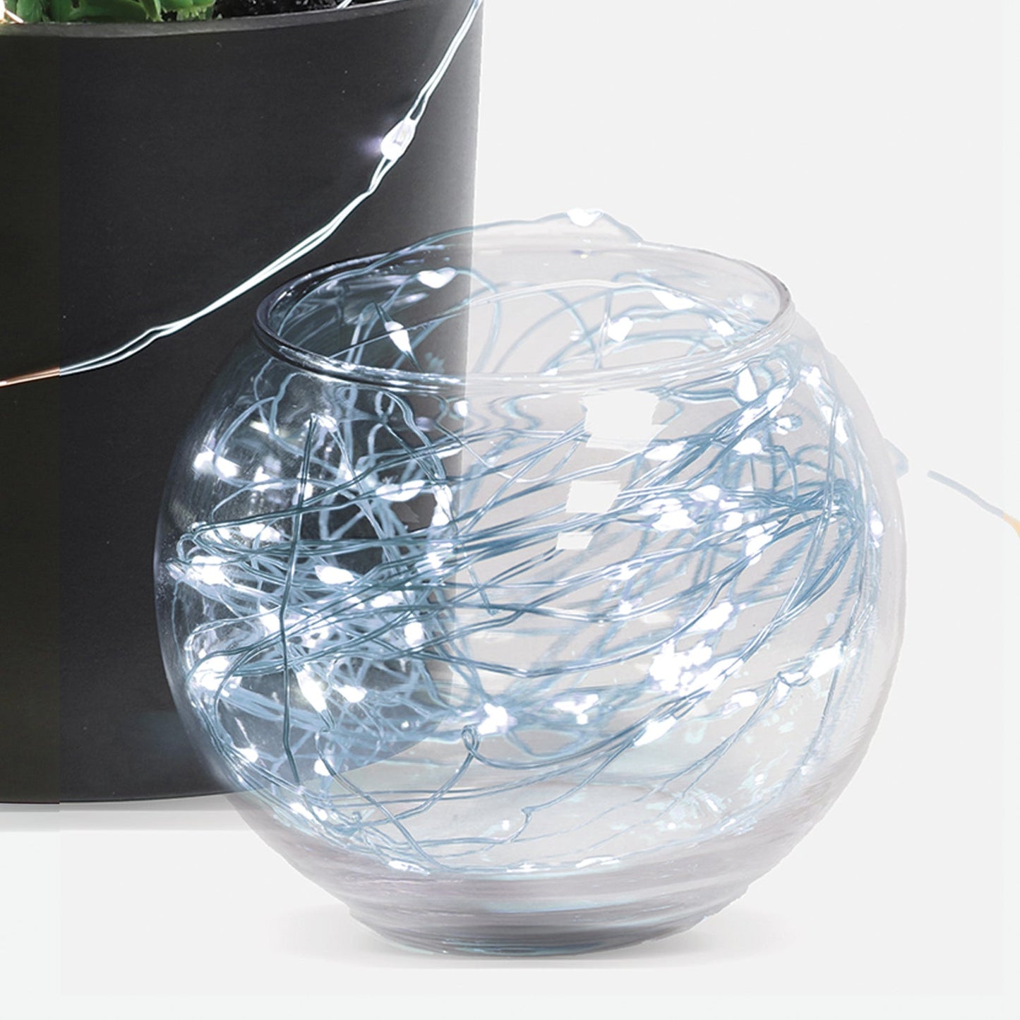 Feit Electric FY30-100/CW/SLV 30 ft. Cool White Silver Wire Fairy String Lights