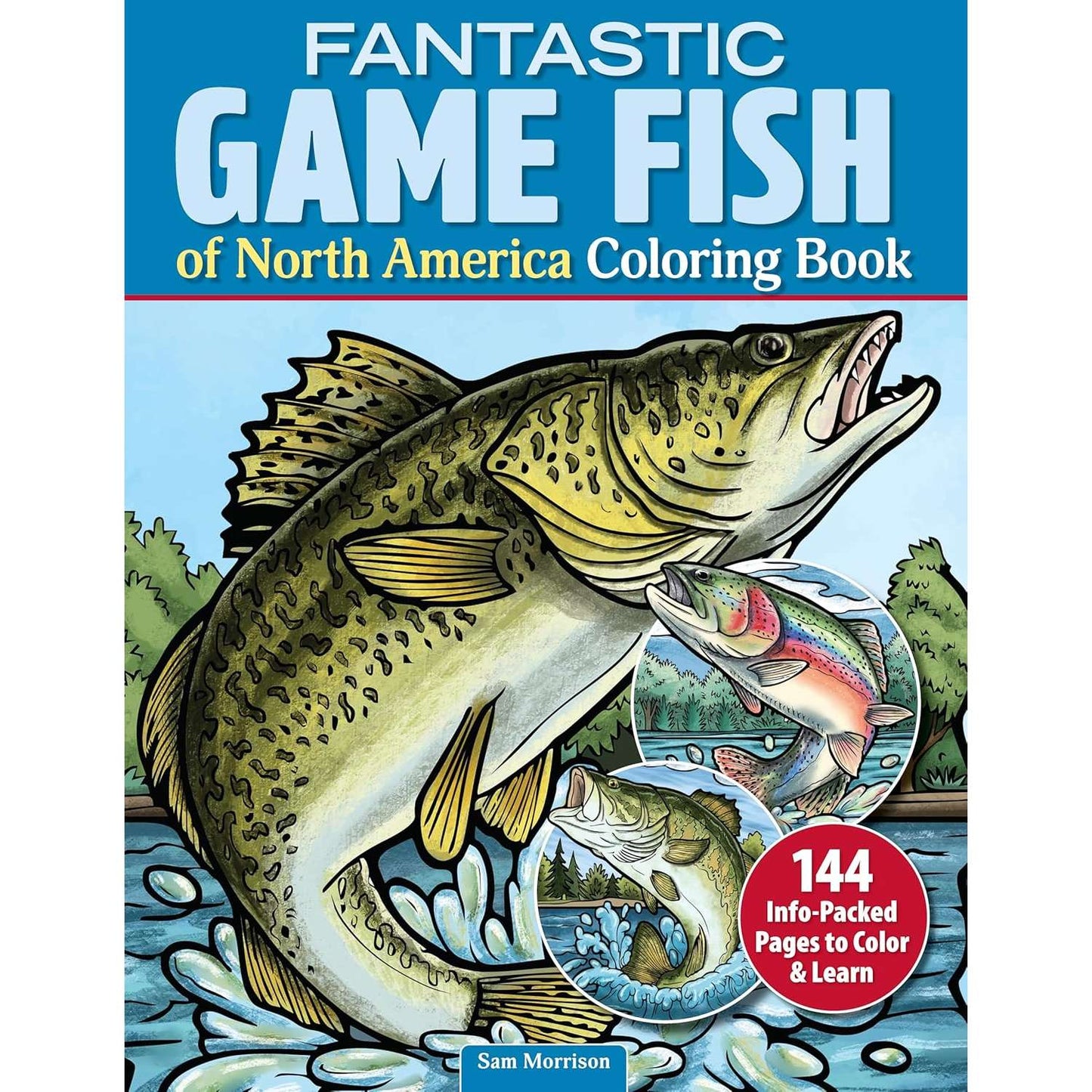 Paradise Clay FCP142 Fantastic Game Fish of North America - Coloring Book