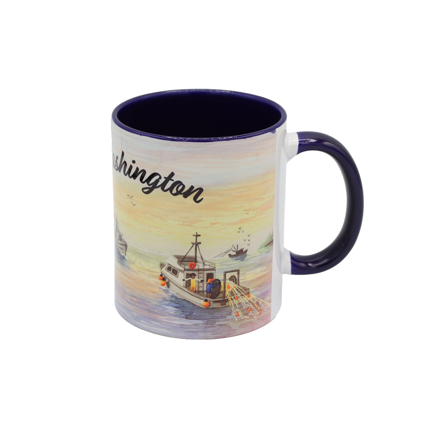 Paradise Clay CCMC02 Fishing Boats - Ceramic Coffee Cup
