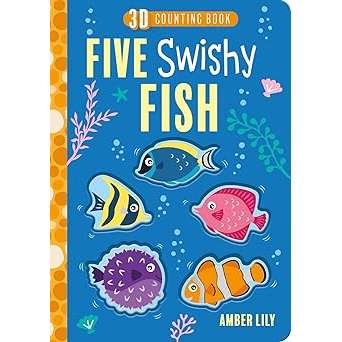 Paradise Clay IPS349 Five Swishy Fish - Board Book