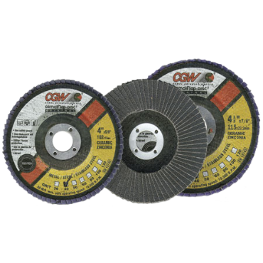 CGW ABRASIVES 42352 4-1/2X5/8-11 Z3-40 T27Xl 100% Za Flap Disc (1 EA)