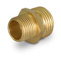 Everflow G31-3434 3/4" MH x 3/4" MIP(TAPPED 1/2" FIP) ADAPTER BRASS GARDEN HOSE FITTING (NOT FOR POTABLE USE)