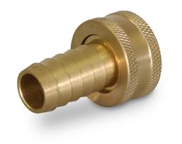 Everflow G39S-5834 5/8 HOSE BARB x 3/4" FH SWIVEL ADAPTER BRASS GARDEN HOSE FITTING (NOT FOR POTABLE USE)