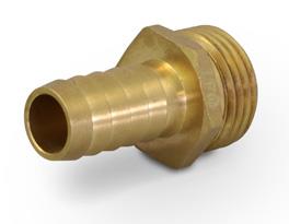 Everflow G40-3834 3/8" HOSE BARB x 3/4" MH ADAPTER BRASS GARDEN HOSE FITTING (NOT FOR POTABLE USE)