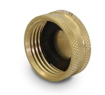 Everflow G47-34W-NL 3/4" FH CAP W/ WASHER LEAD FREE BRASS GARDEN HOSE FITTING
