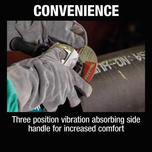 Makita GA9080 9" Angle Grinder, with Rotatable Handle, and Lock‘On Switch