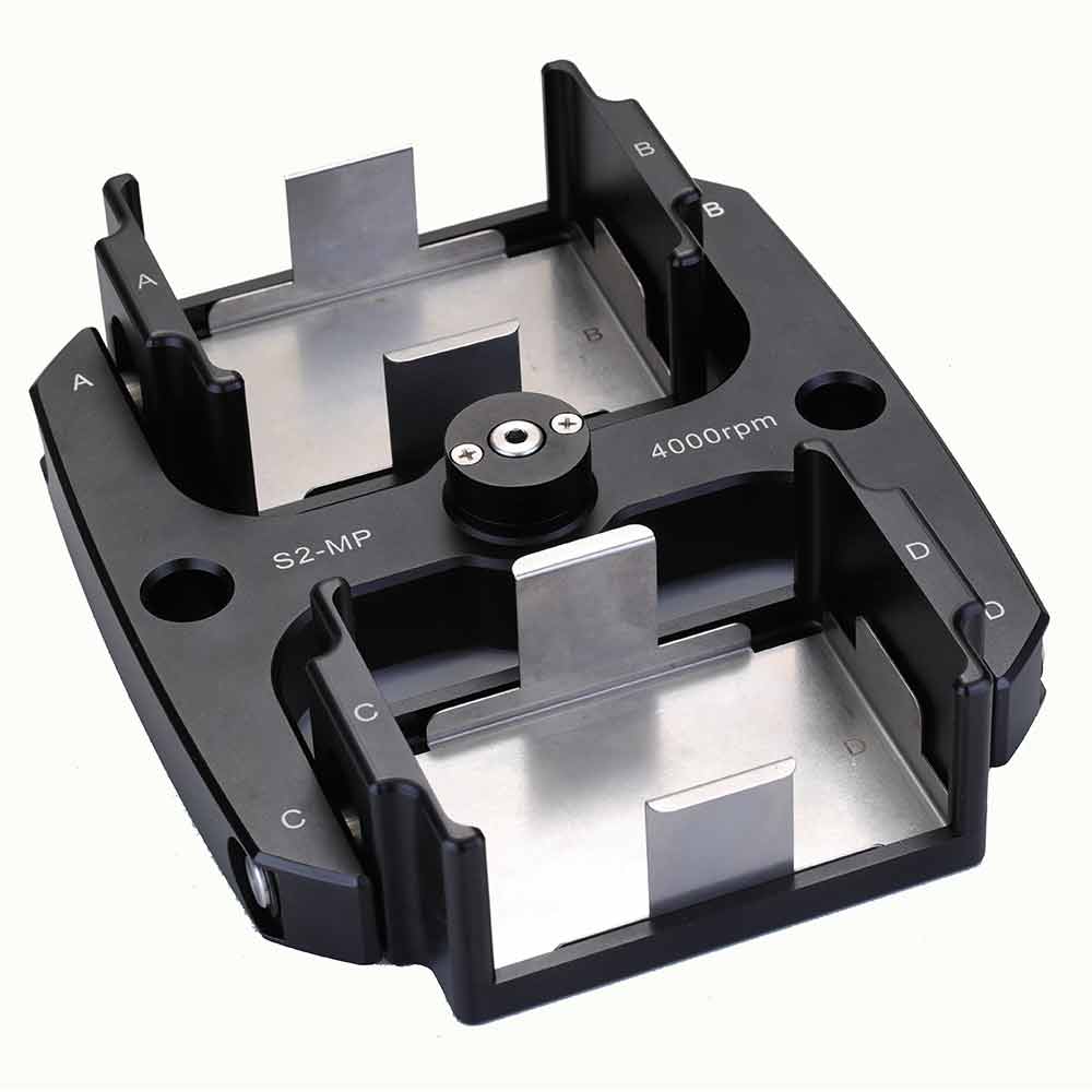 Globe Scientific GCC-MP-SWING-PLATE Rotor Swing-Out for use with GCC-MP Series Multi-Purpose Clinical Centrifuges Aluminum Alloy 4000rpm max 2-Place for Microplates