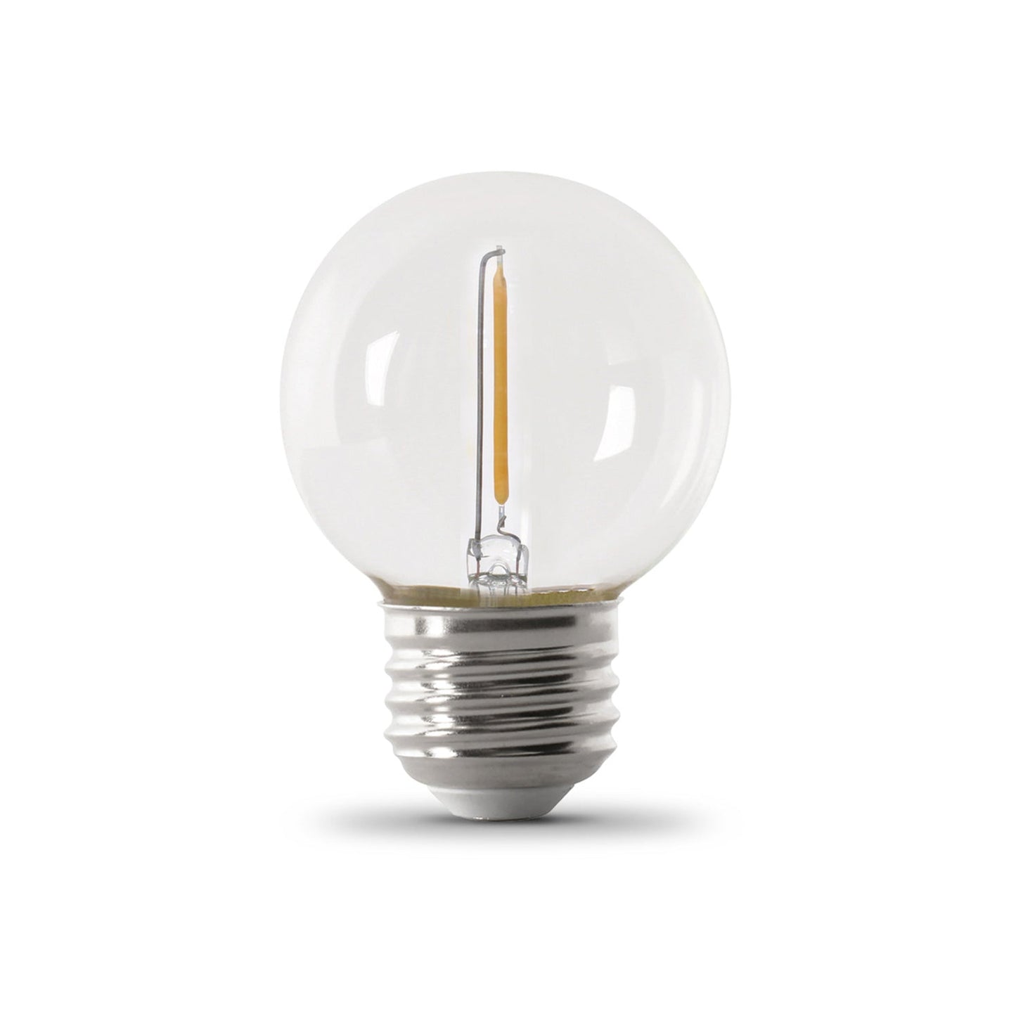 Feit Electric GM/822/FILED/4 1W (11W Equivalent) Warm White (2200K) G16 ½ Candelabra Base (E26 Replacement) Globe String Light Replacement Bulb (4-Pack)