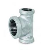 Everflow GMBT0341 3/4" x 3/4" x 1-1/4" Bull Head Tee Galvanized Malleable