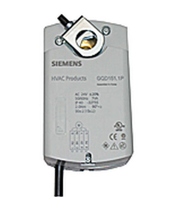 Siemens GQD121.1P DAMPER ACTUATOR | SPRING RETURN | 24 VAC/DC | ON/OFF | 20 LB-IN