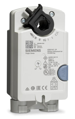 Siemens GSD141.1P DAMPER ACTUATOR | NON-SPRING RETURN | 24 VAC/DC | ON/OFF/FLOATING POINT | 20 LB-IN
