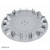 Globe Scientific GTR-ID-15 Tube Holder Disk for use with GTR-ID Series Tube Rotators 16-Place Disk for 15mL Centrifuge Tubes