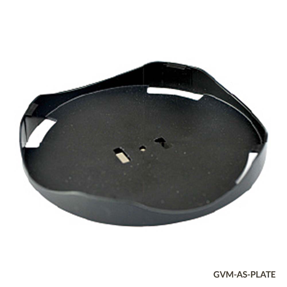 Globe Scientific GVM-AS-PLATE Plate Adapter Round Universal 100mm for use with GVM Series Vortex Mixers (for use with Foam Tube Adapters and Dimpled Pad)