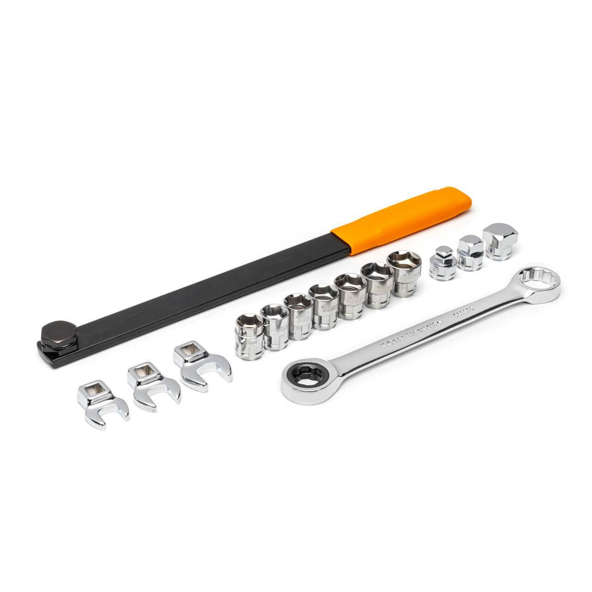 Gearwrench 3680D 15 Piece Serpentine Belt Tool Set with Locking Flex Ratcheting Wrench