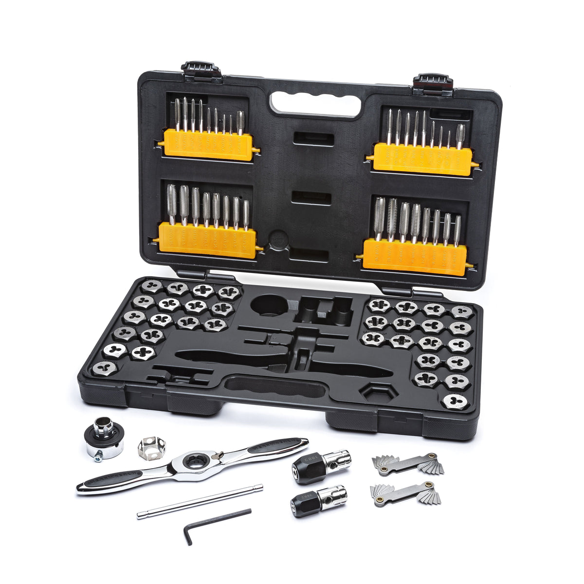 Gearwrench 3887 77 Piece SAE/Metric Ratcheting Tap and Die Set