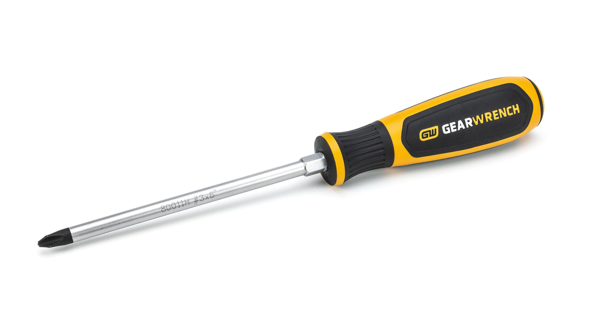 Gearwrench 80011 #3 x 6" Phillips® Dual Material Screwdriver