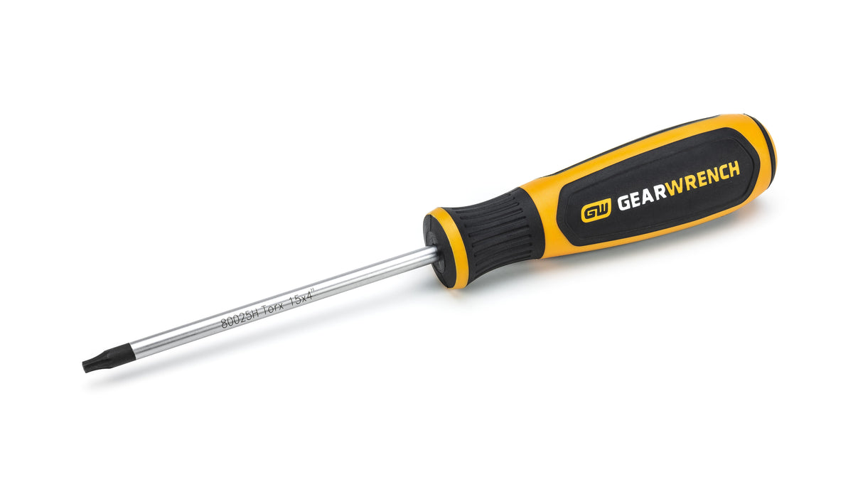 Gearwrench 80025 T15 x 4" Torx® Dual Material Screwdriver