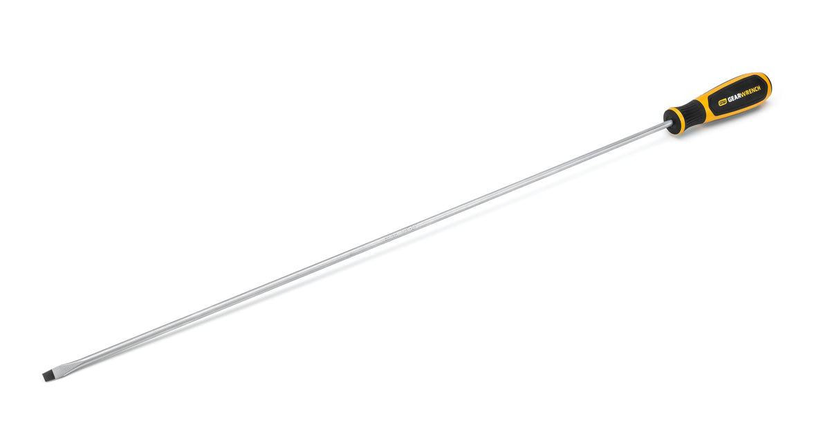 Gearwrench 80076H 1/4" x 24" Slotted Dual Material Screwdriver