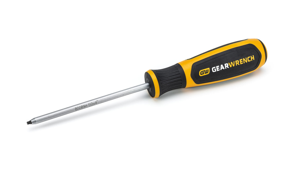 Gearwrench 80089H #0 x 4" Square Dual Material Screwdriver