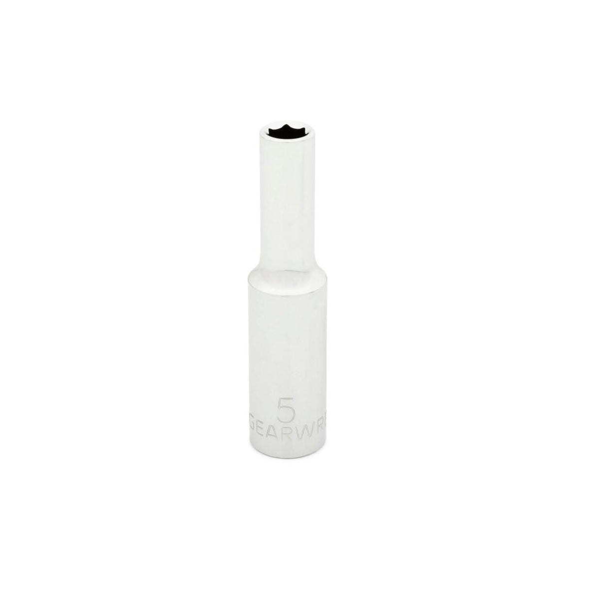 Gearwrench 80139 1/4" Drive 6 Point Deep Metric Socket 5mm