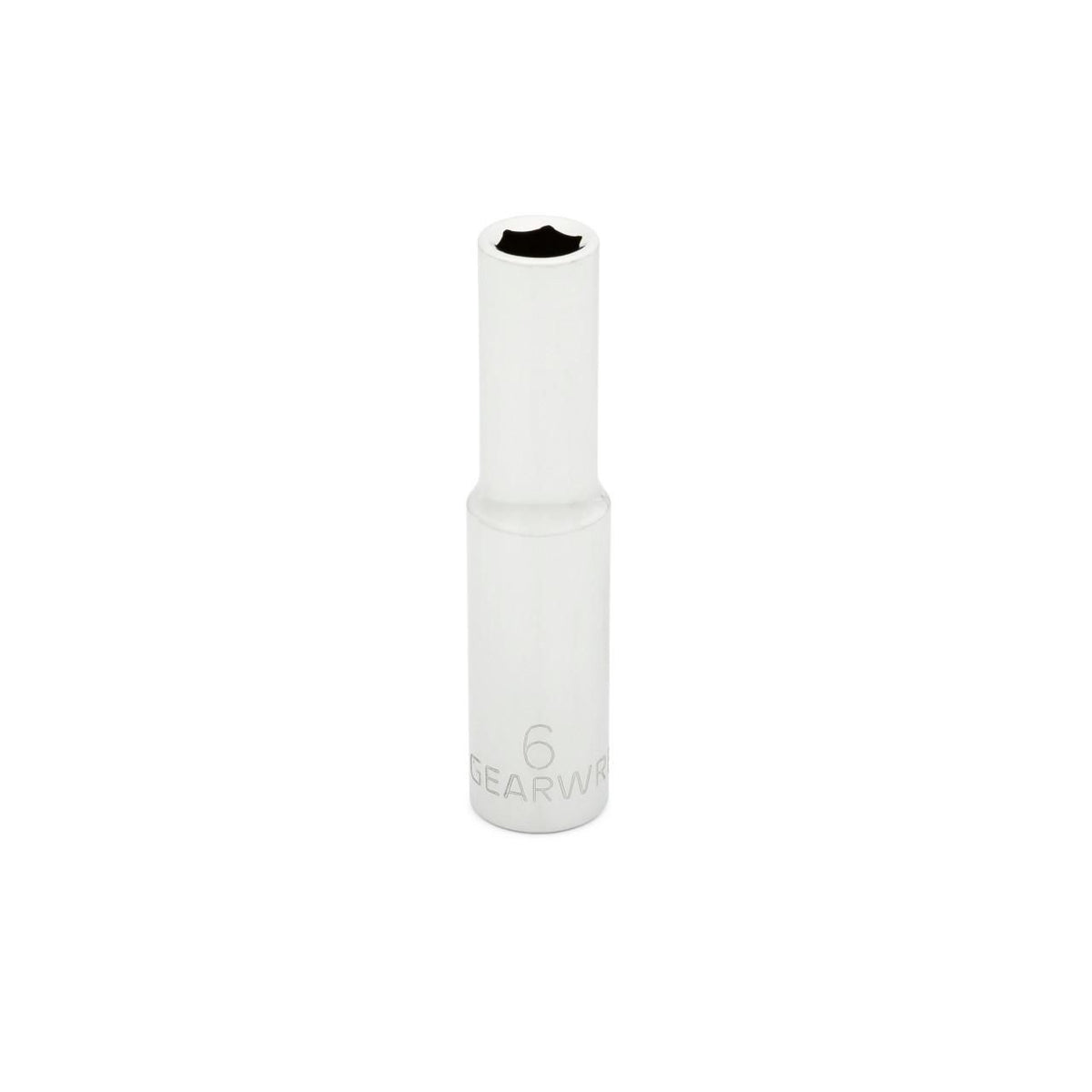Gearwrench 80141 1/4" Drive 6 Point Deep Metric Socket 6mm
