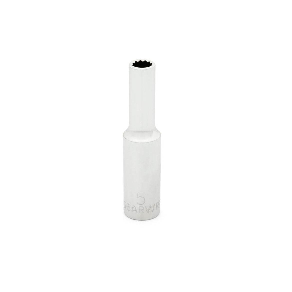 Gearwrench 80231 1/4" Drive 12 Point Deep Metric Socket 5mm