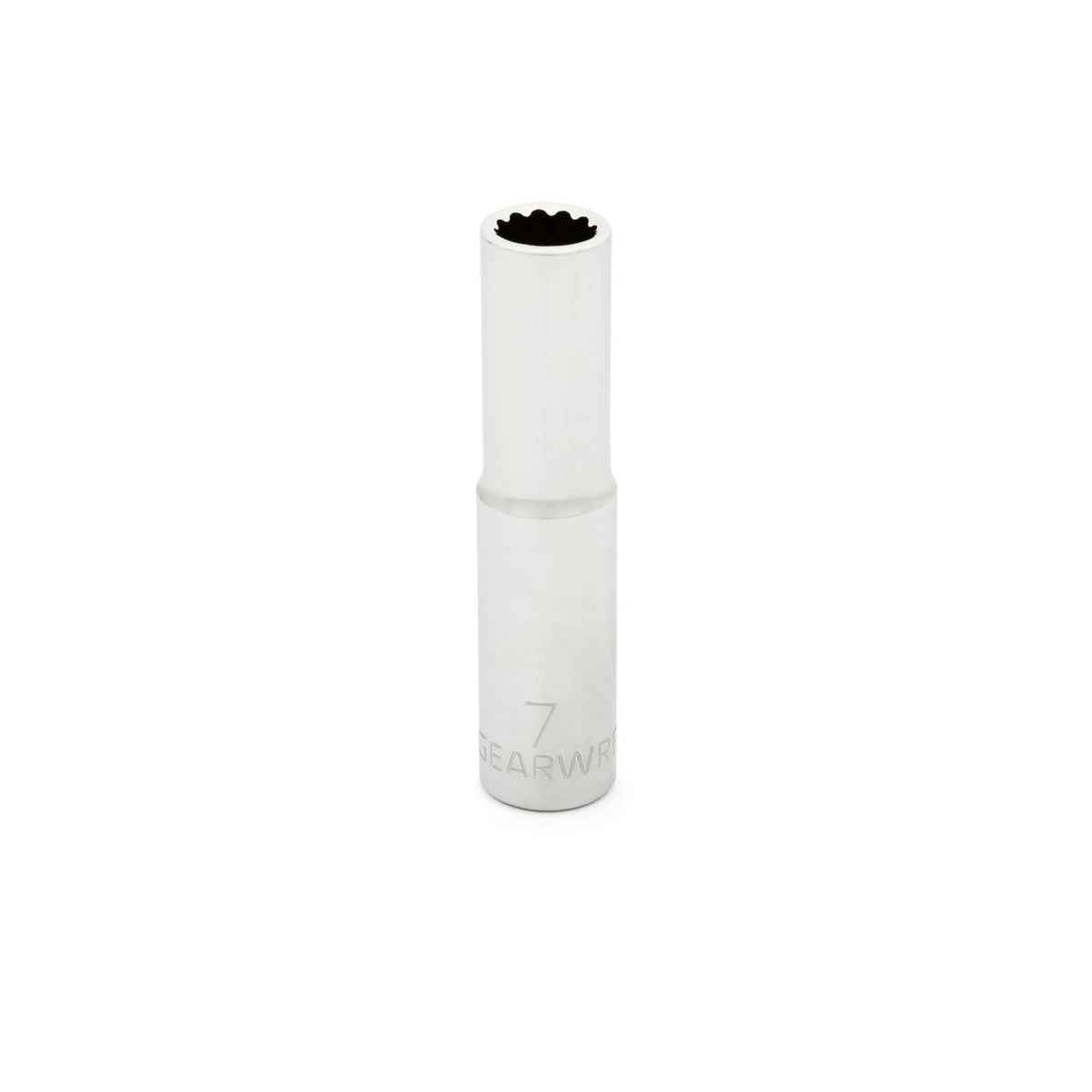 Gearwrench 80234 1/4" Drive 12 Point Deep Metric Socket 7mm