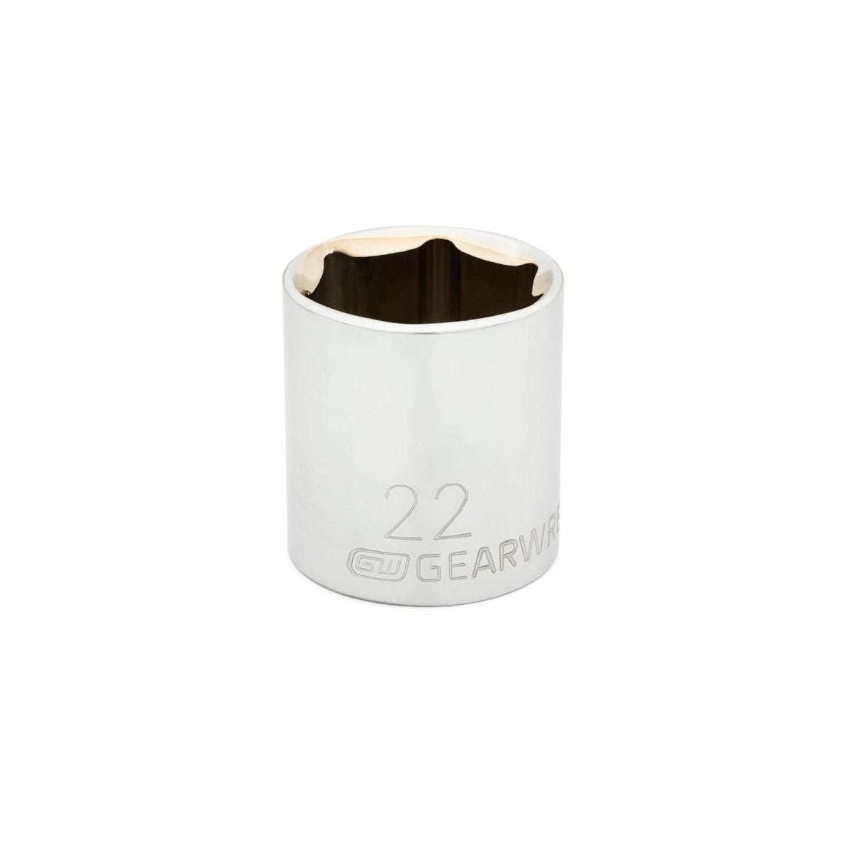 Gearwrench 80332 3/8" Drive 6 Point Standard Metric Socket 22mm