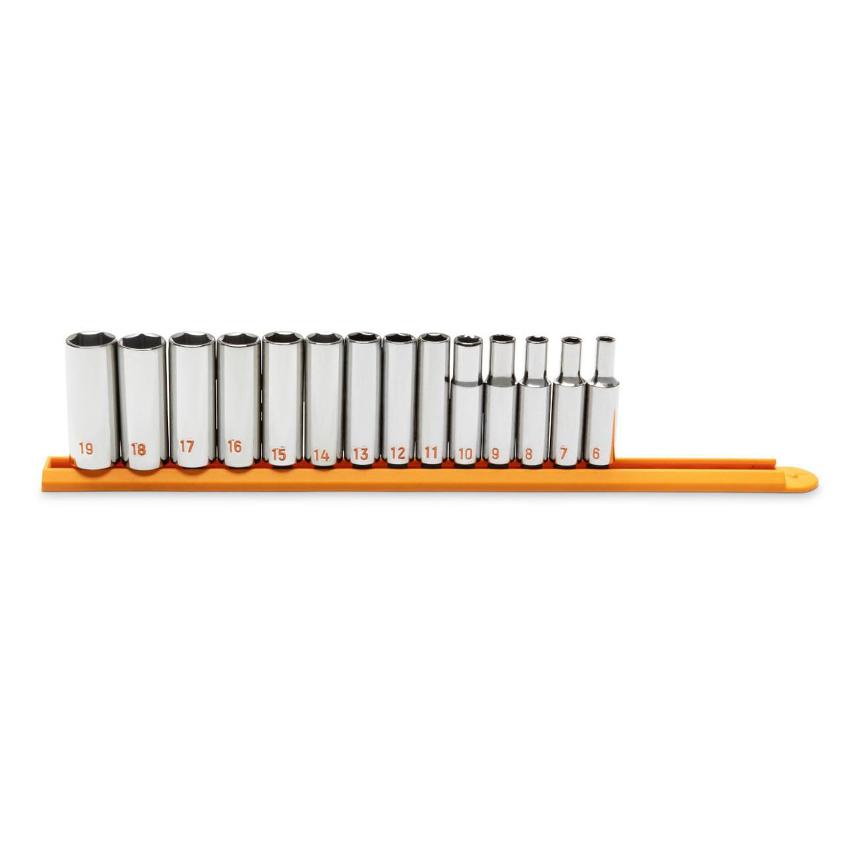 Gearwrench 80554H 14 Piece 3/8" Drive 6 Point Metric Hi-Viz Deep Socket Set