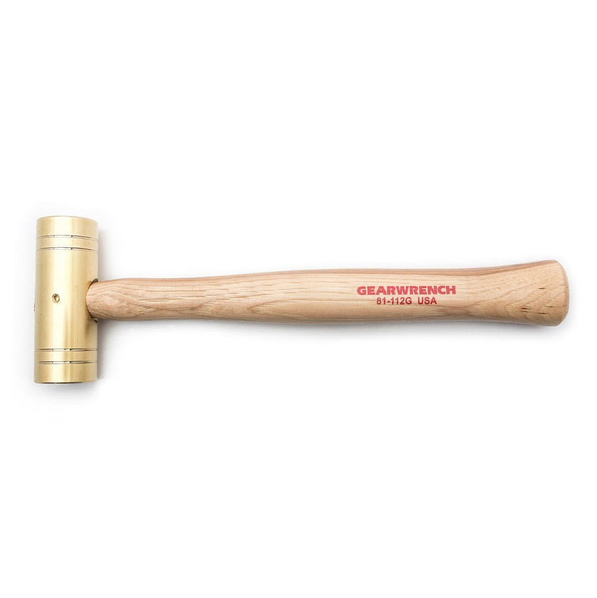Gearwrench 81-112G 2 lb. Brass Hammer with Hickory Handle