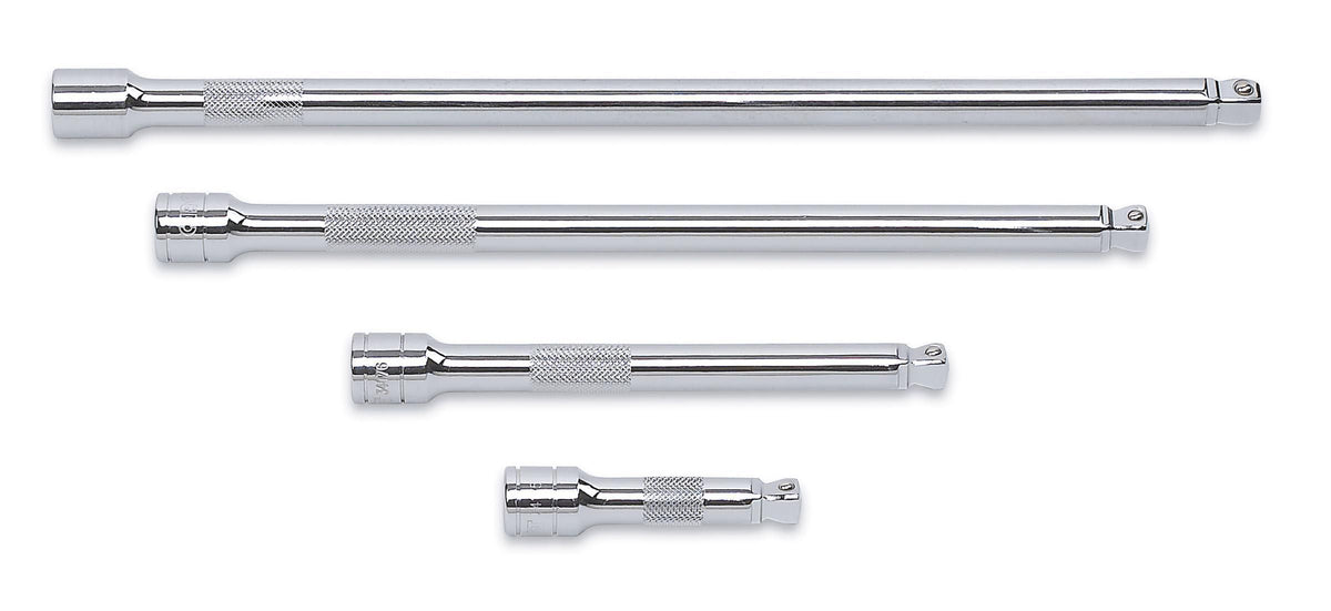 Gearwrench 81201 4 Piece 3/8" Drive Wobble Extension Set 3", 6", 10" & 12"