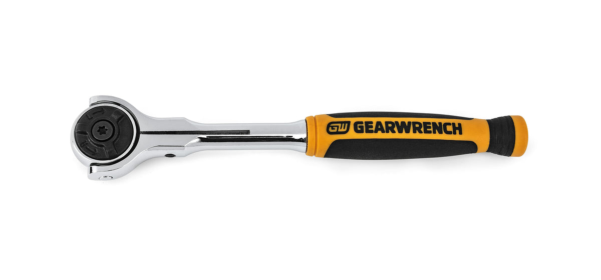 Gearwrench 81224 1/4" Drive 72-Tooth Dual Material Roto Ratchet 6-3/4"