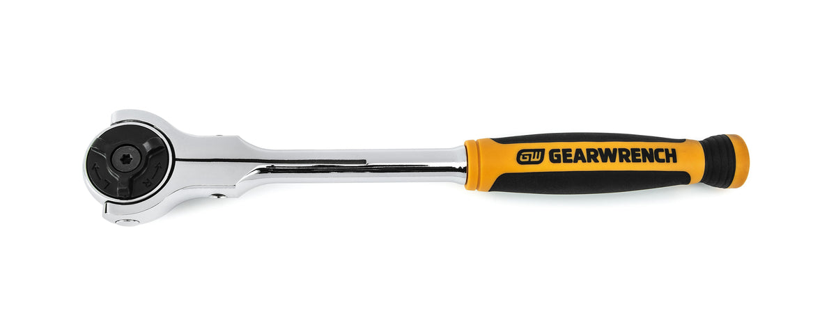 Gearwrench 81225 3/8" Drive 72-Tooth Dual Material Roto Ratchet 9-3/4"