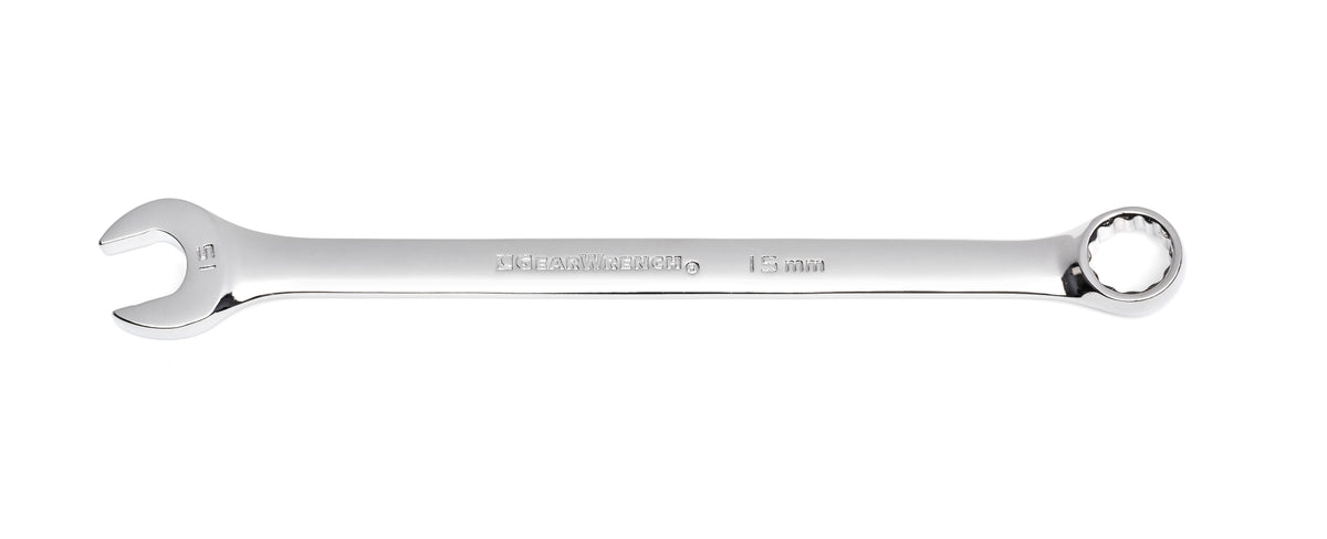 Gearwrench 81672 15mm 12 Point Long Pattern Combination Wrench