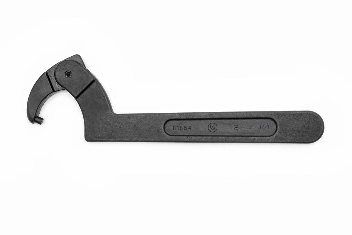 Gearwrench 81864 2" to 4-3/4" Adjustable Pin Black Oxide Spanner Wrench 1/4" Pin