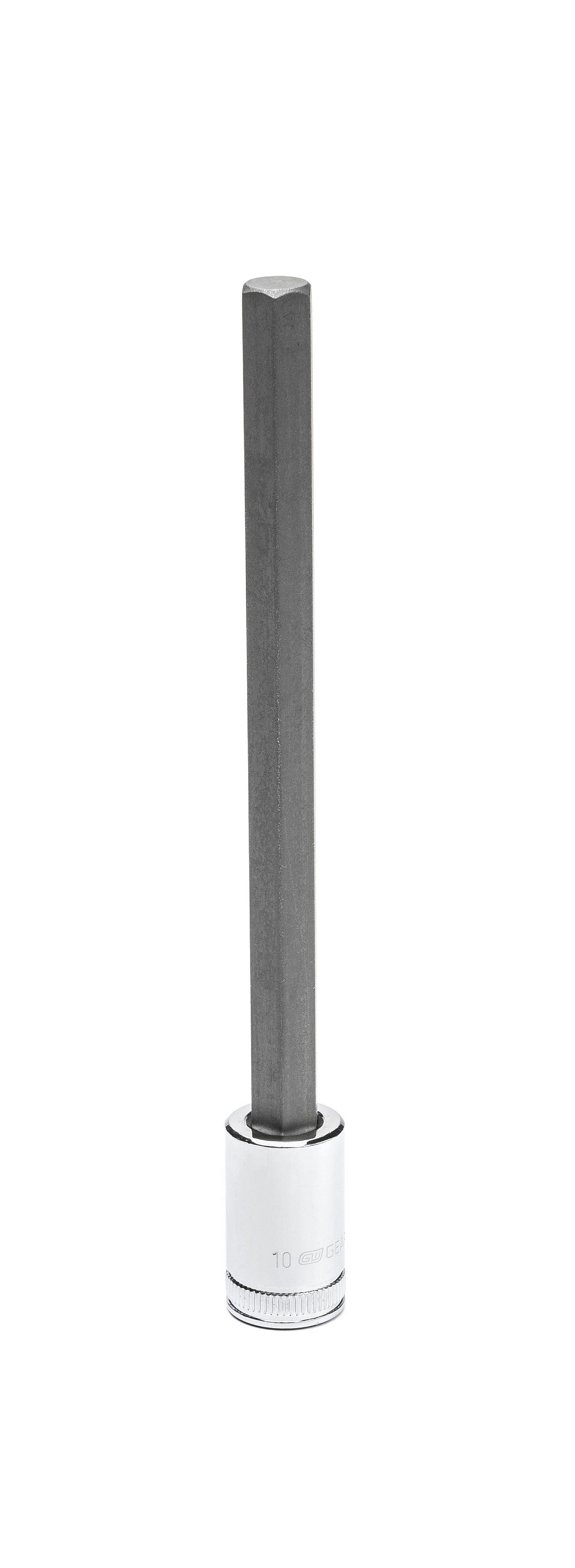 Gearwrench 82553 3/8" Drive Long Length Hex Bit Metric Socket 10mm