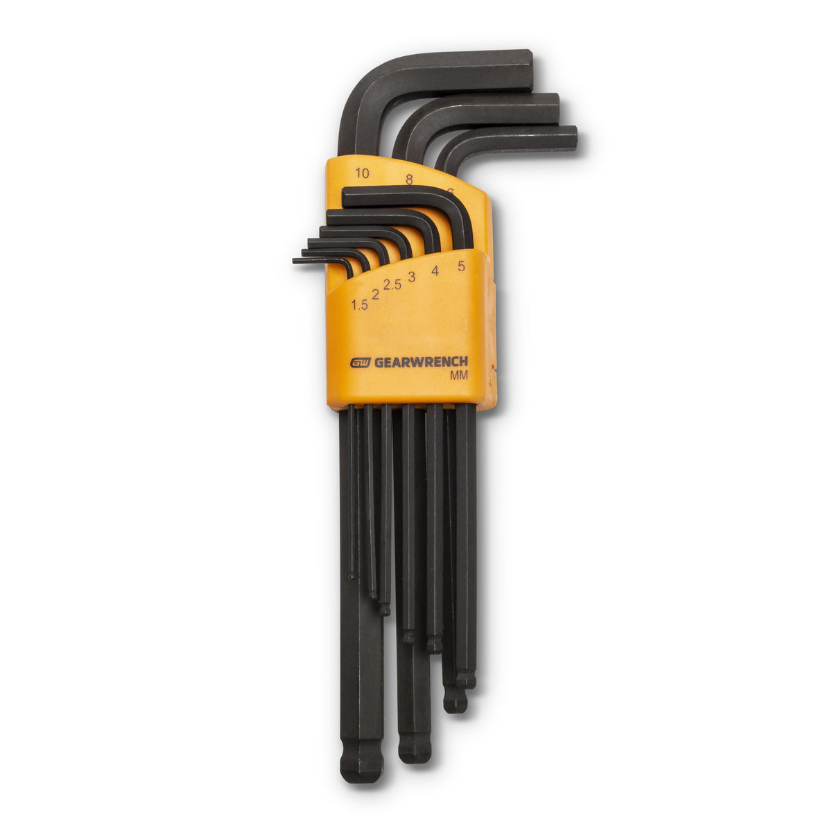 Gearwrench 83521 9 Piece Metric Ball End Long Arm Hex Key Set