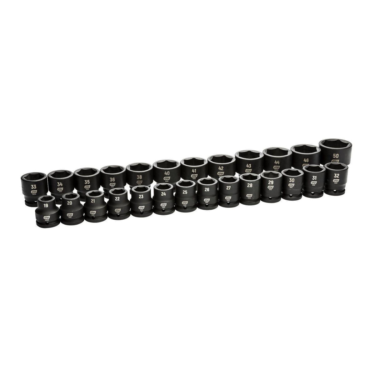 Gearwrench 84031 26 Piece 3/4" Drive 6 Point Metric Impact Socket Set